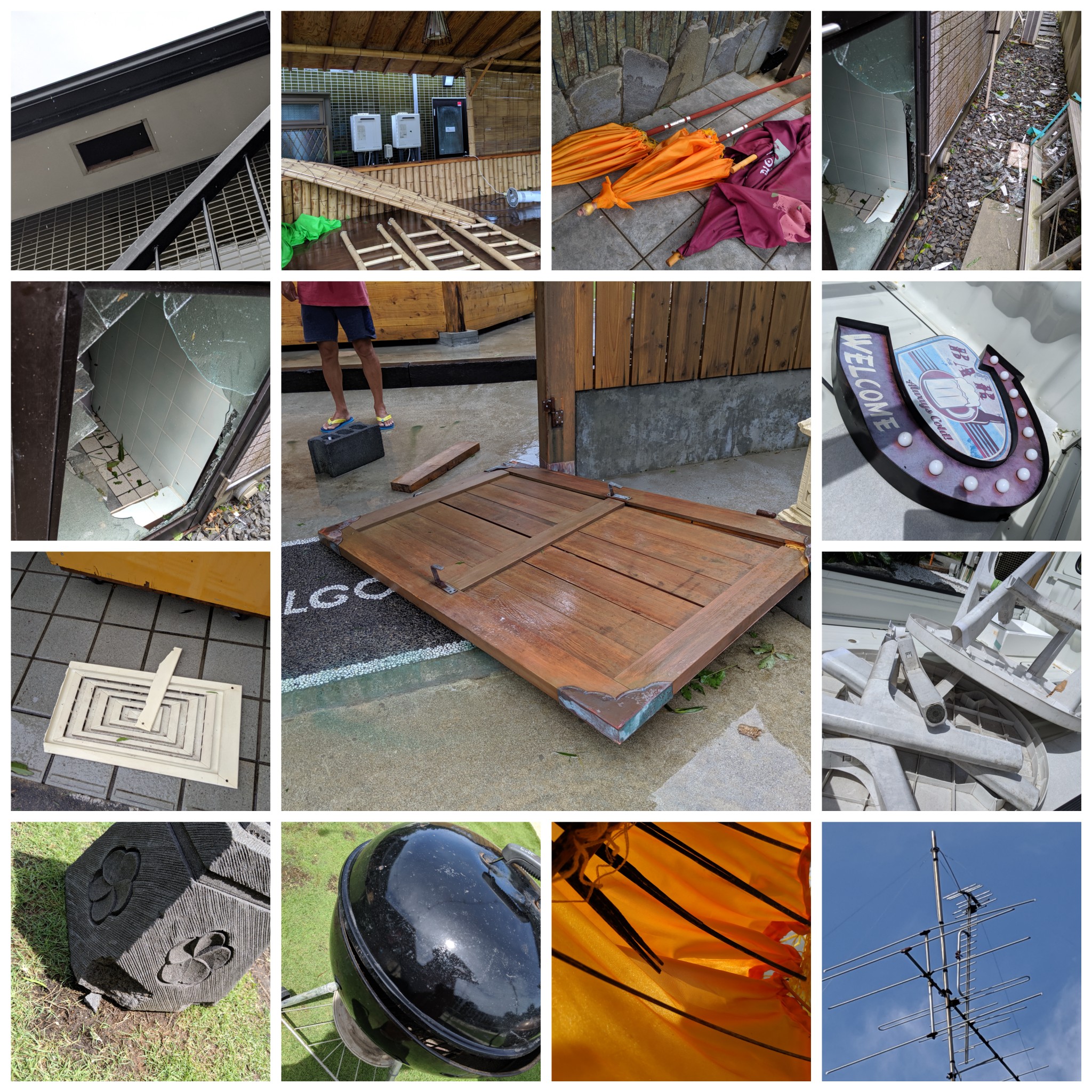 台風による復旧作業の報告